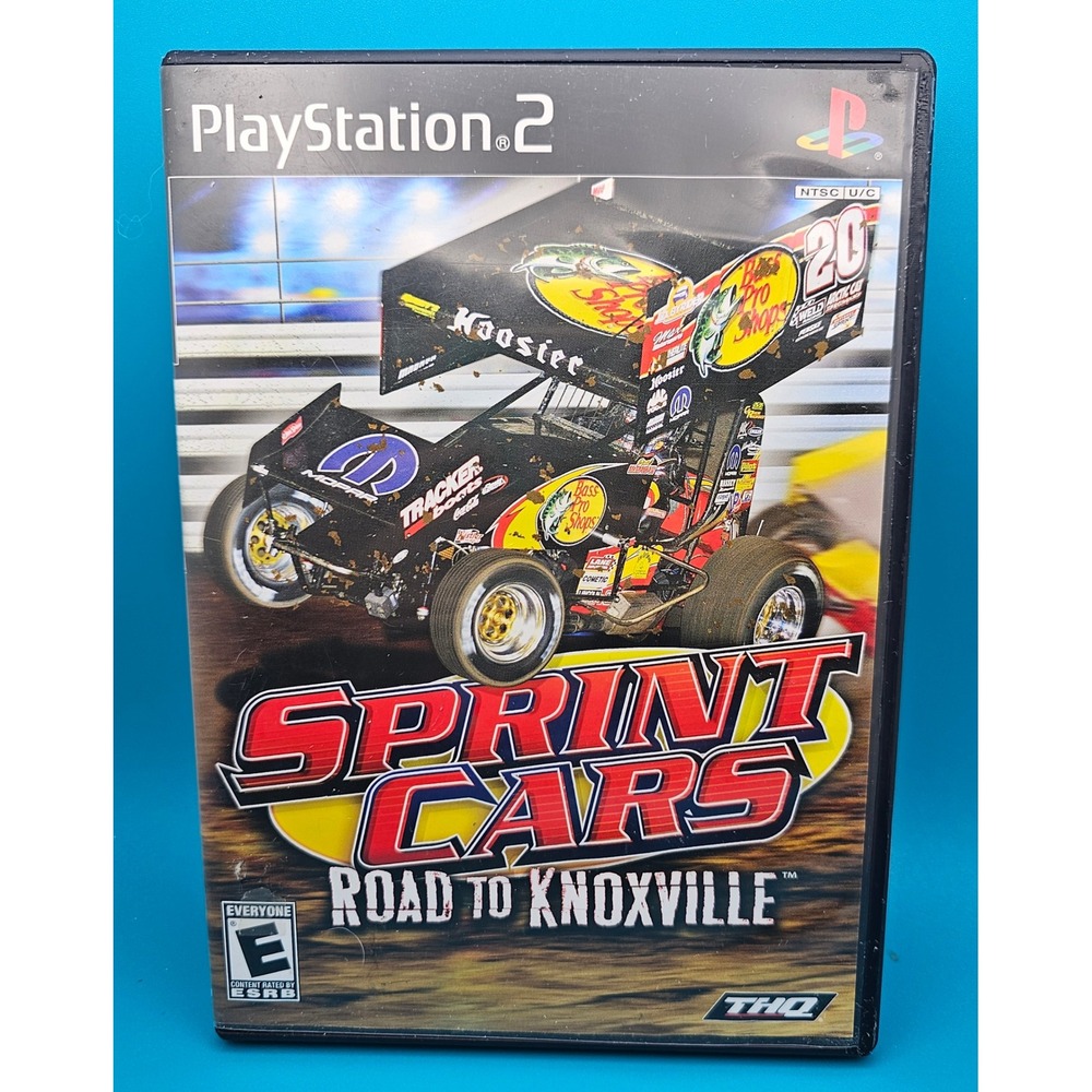 Sprint Cars Road to Knoxville PlayStation 2 PS2 Racing Game THQ Complete CIB